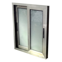 Ventana corredera de vidrio de doble panel serie 70 con doble guía